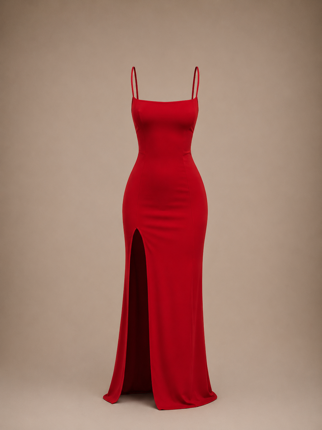 Letné Bodycon Šaty na Ramienka s Rozparkom